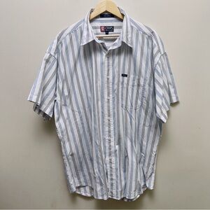 Chaps Men's Blue Striped Shirt